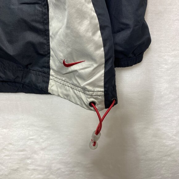 Nike 600‎ Mens Windbreaker Jacket Black & Gray XL Winter Warm - Picture 2 of 13
